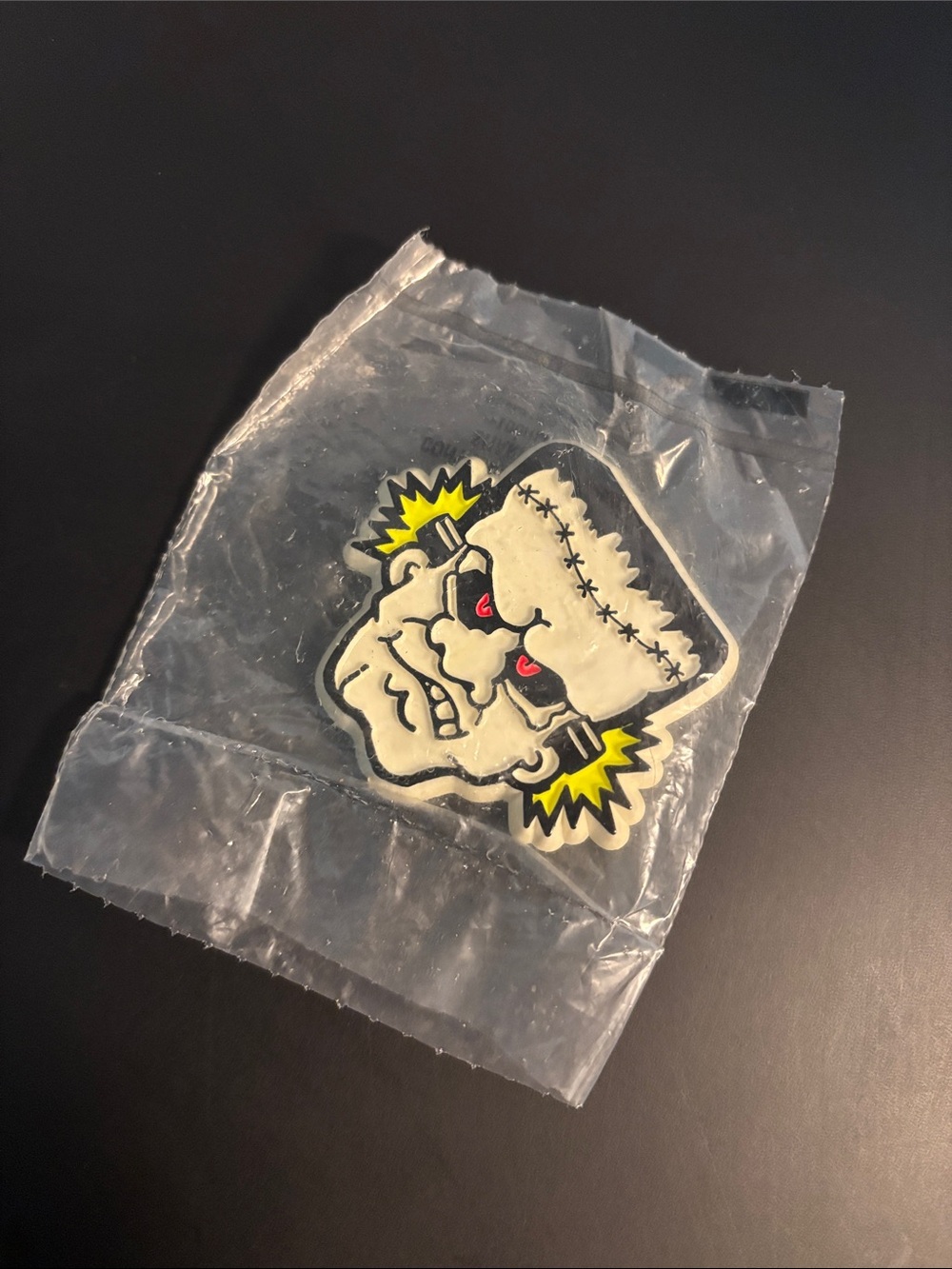 Vintage 80’s Hallmark Frankenstein Glow In Dark Pin Halloween NWT